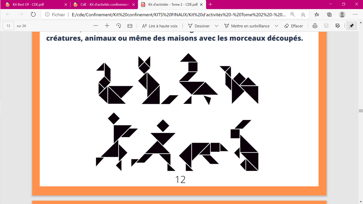 Tangram negro store